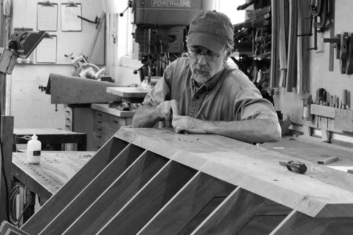 Gary detailing corner cabinet