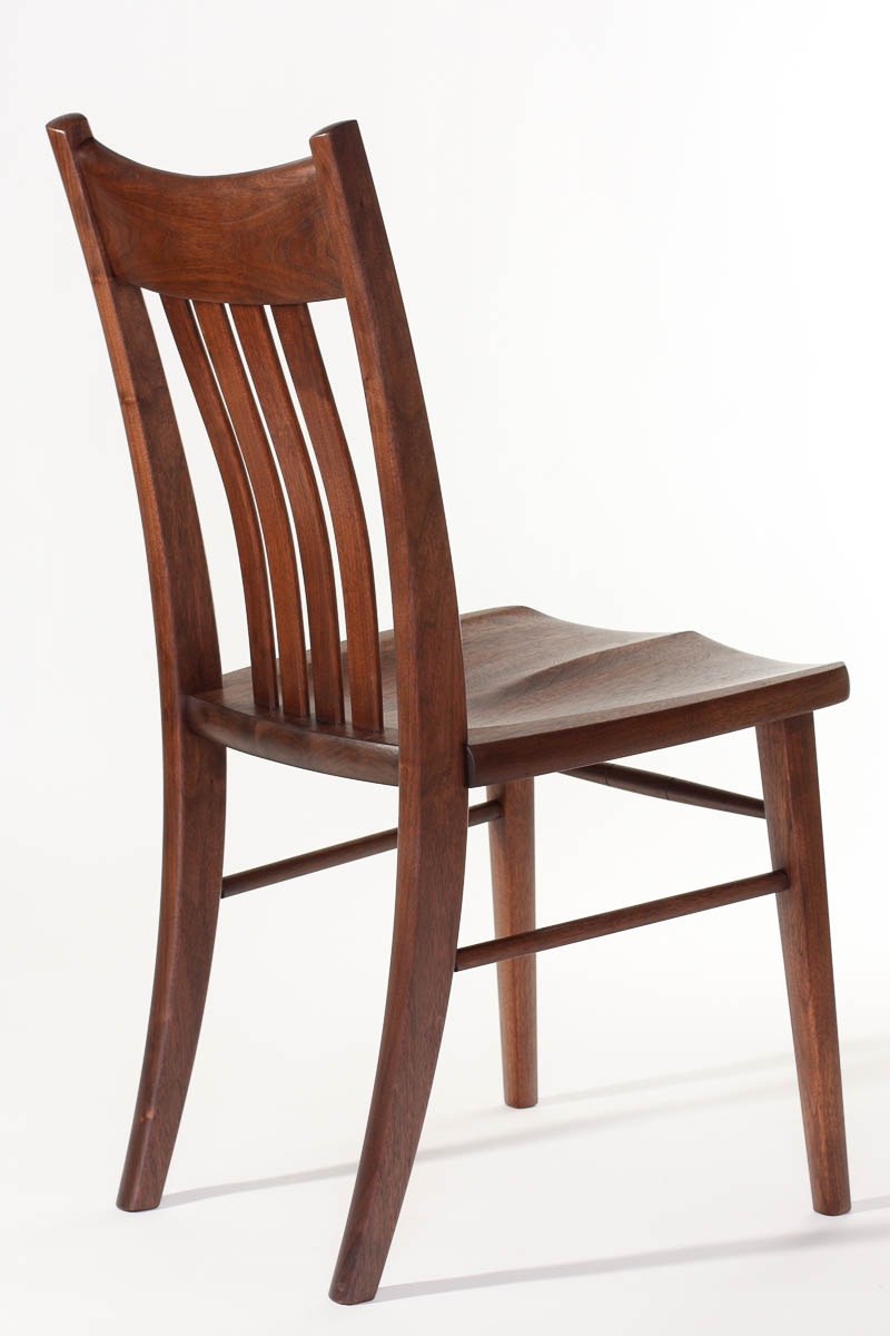 Williams side chair, back quarter view