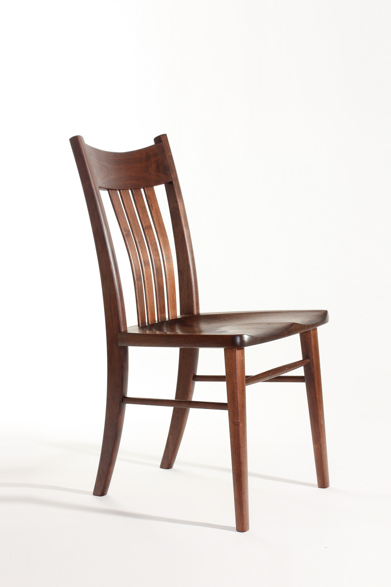 Williams side chair in walnut front quarter view-23
