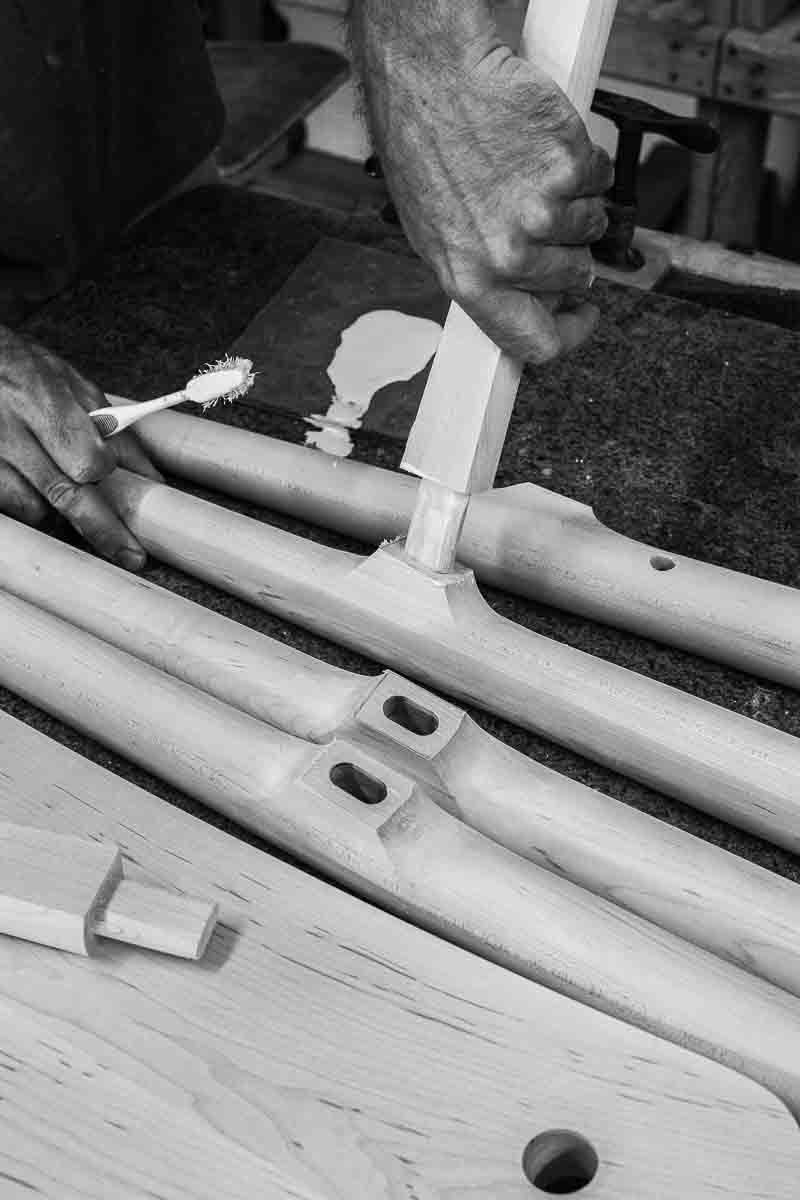 barstool footrest mortise and tenon