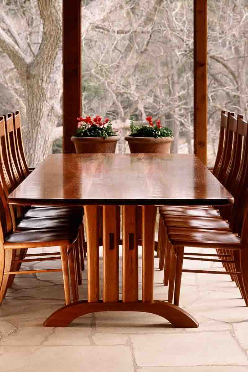 Mitch Trestle, six chairs, end view