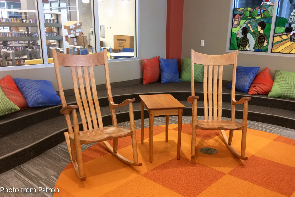 Two Cherry Rockers at University of Dubuque