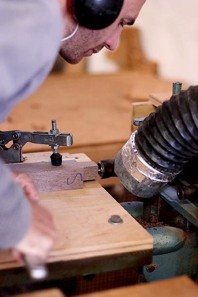 Adjusting tenoning fixture wp