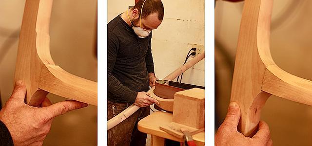 film strip of Aaron fairing rocker arms to back legs