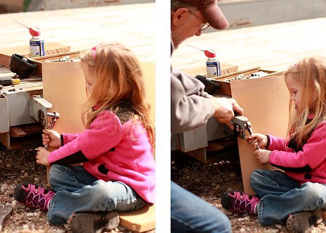 Gary and Wiley replacing the trailer lights