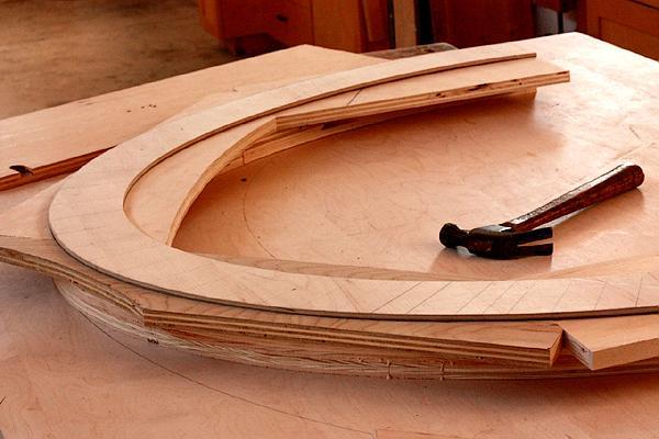 a stack lamination to make the form