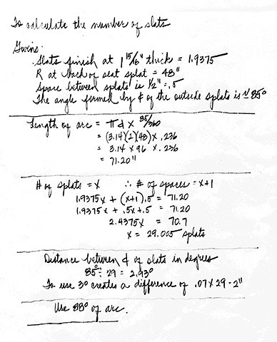 garden bench calculations