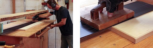 sanding the edgeband flush