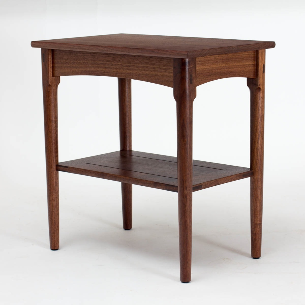 walnut side table