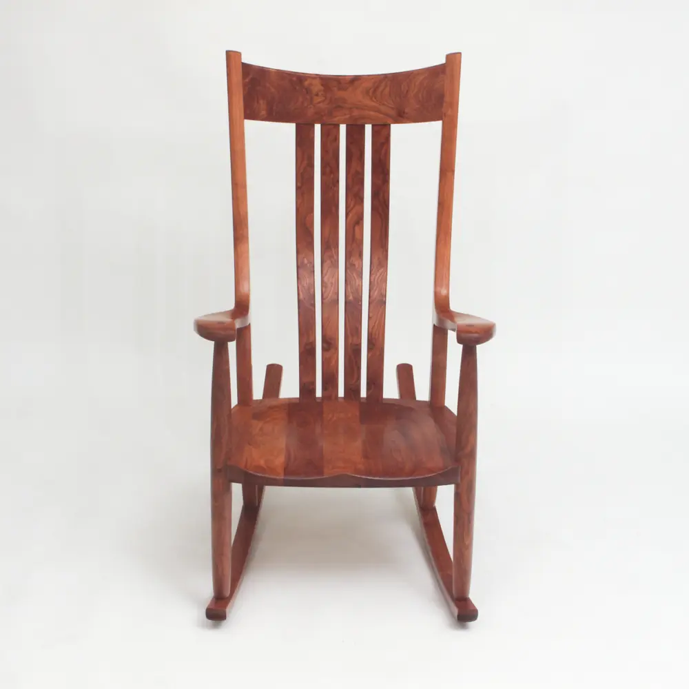 Texas mesquite rocking chair, made for the display at the Western Design Conference.