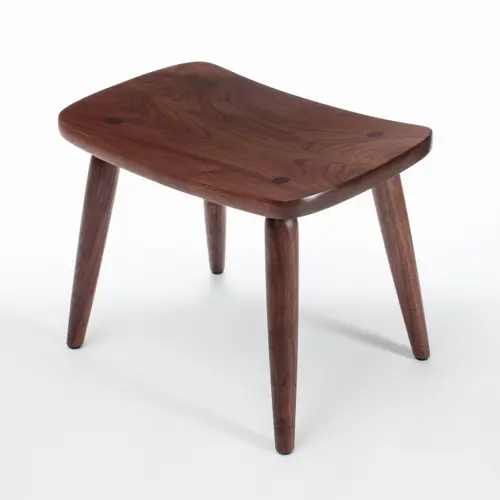 Walnut Harris Footstool